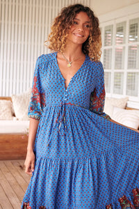 Eve Midi Dress Sirena Print Kenzie Tenzie