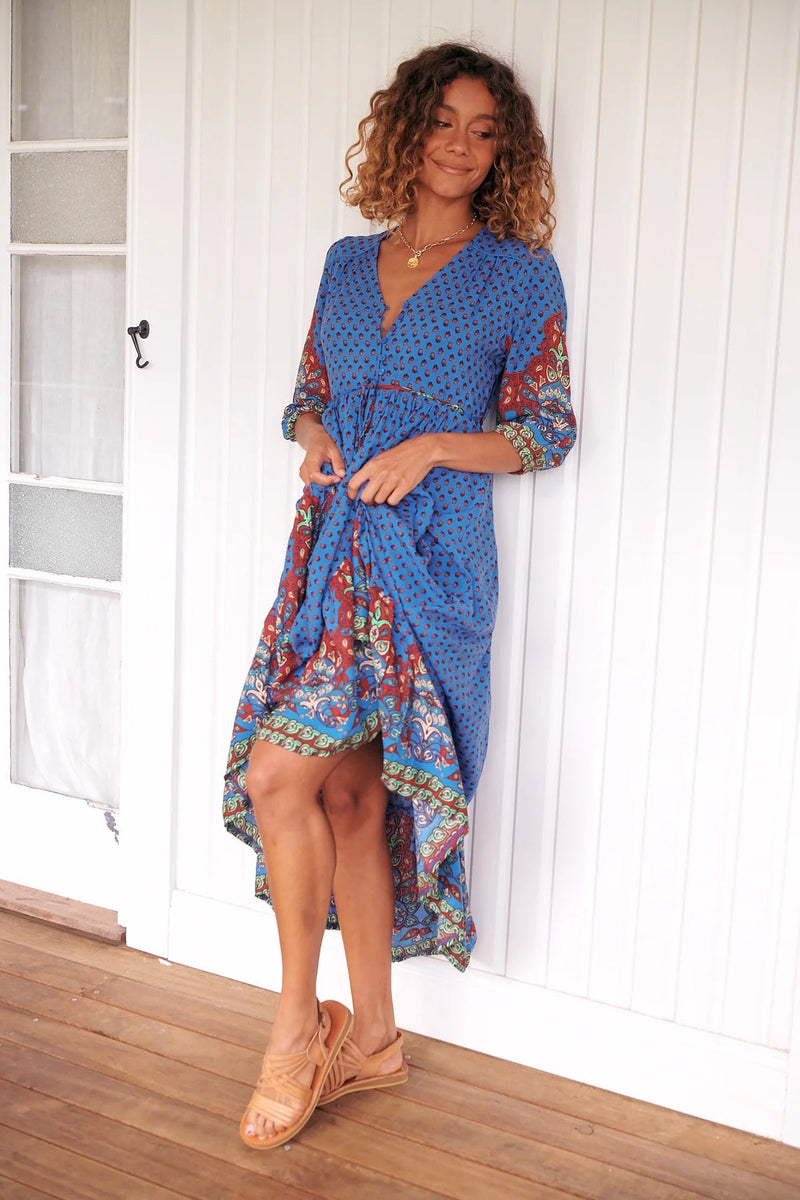 Eve Midi Dress Sirena Print Kenzie Tenzie