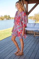 Faith Mini Dress Rosalee Print Kenzie Tenzie