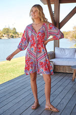 Faith Mini Dress Rosalee Print Kenzie Tenzie