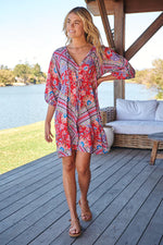 Faith Mini Dress Rosalee Print Kenzie Tenzie