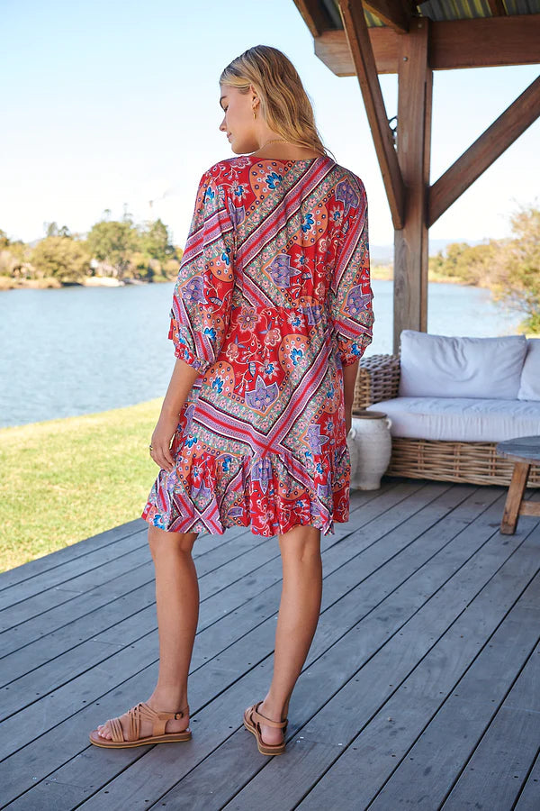 Faith Mini Dress Rosalee Print Kenzie Tenzie