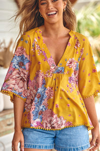 Gabriella Top Sumaya Print Kenzie Tenzie