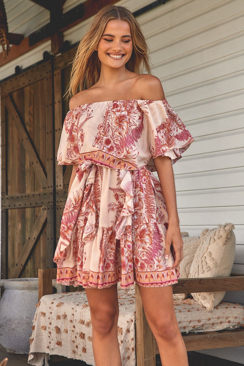 Georgie Mini Dress Balmy Nights Print Kenzie Tenzie