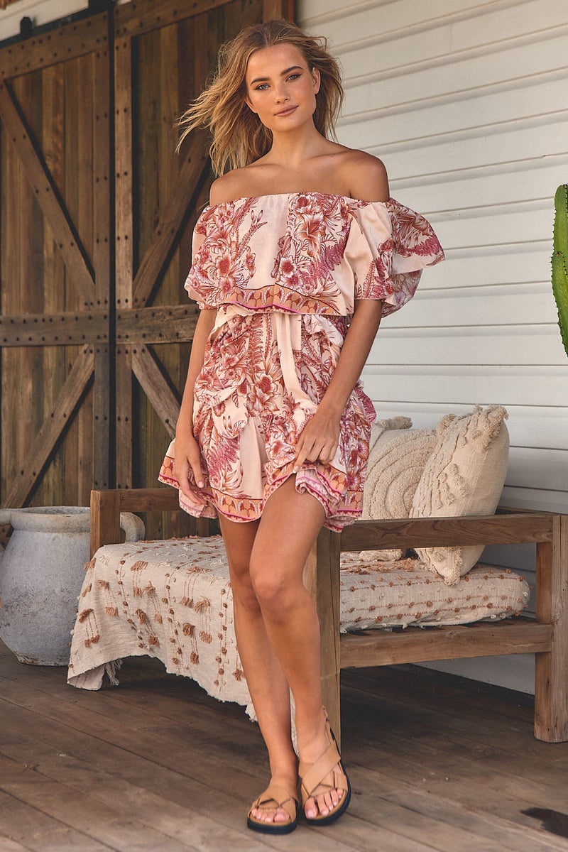 Georgie Mini Dress Balmy Nights Print Kenzie Tenzie