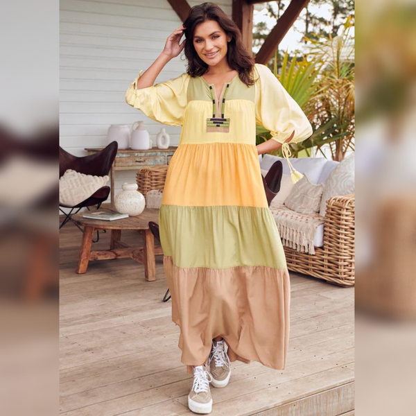 Gia Maxi Dress Alohi Print Kenzie Tenzie