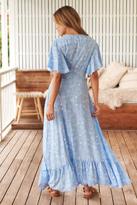 Gracie Maxi Dress Seashell Cove print Kenzie Tenzie