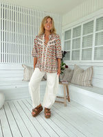 Bee Blouse Harlowe print