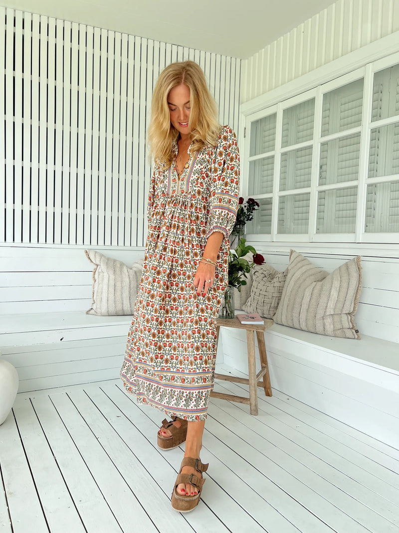 Boheme Midi Dress Harlowe Print