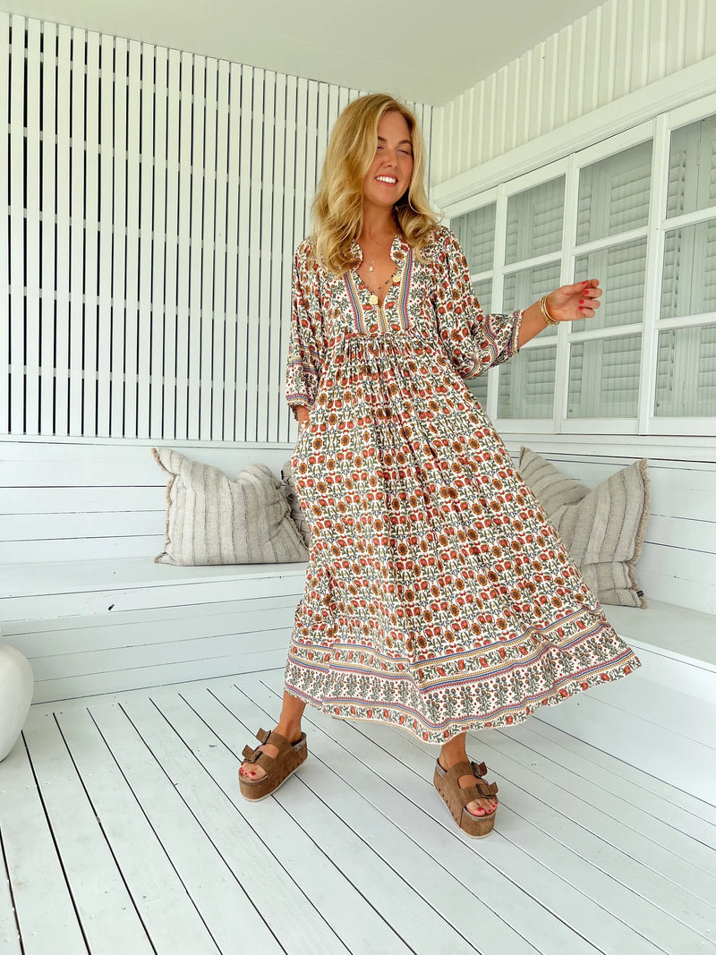 Boheme Midi Dress Harlowe Print