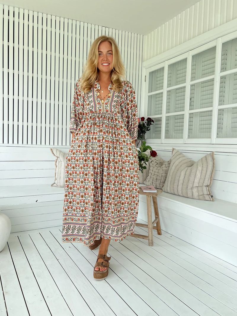 Boheme Midi Dress Harlowe Print