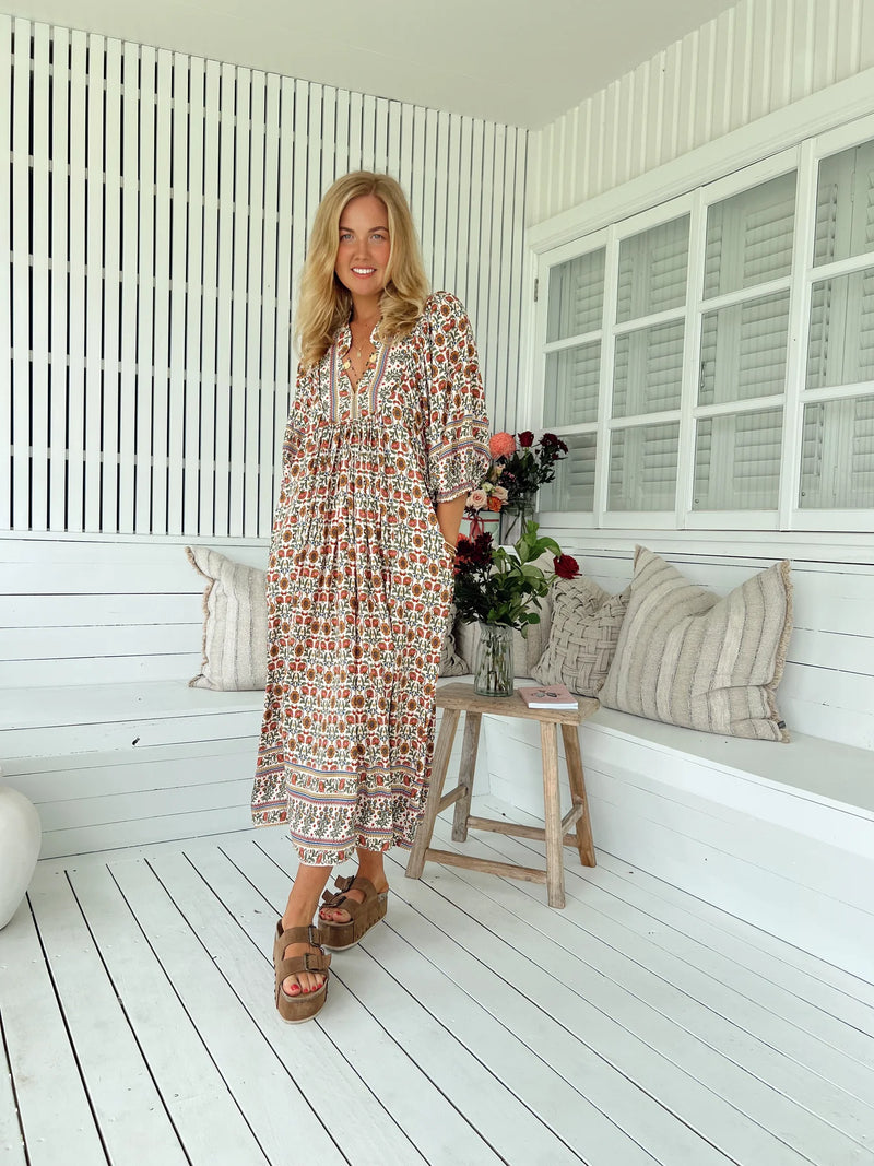 Boheme Midi Dress Harlowe Print