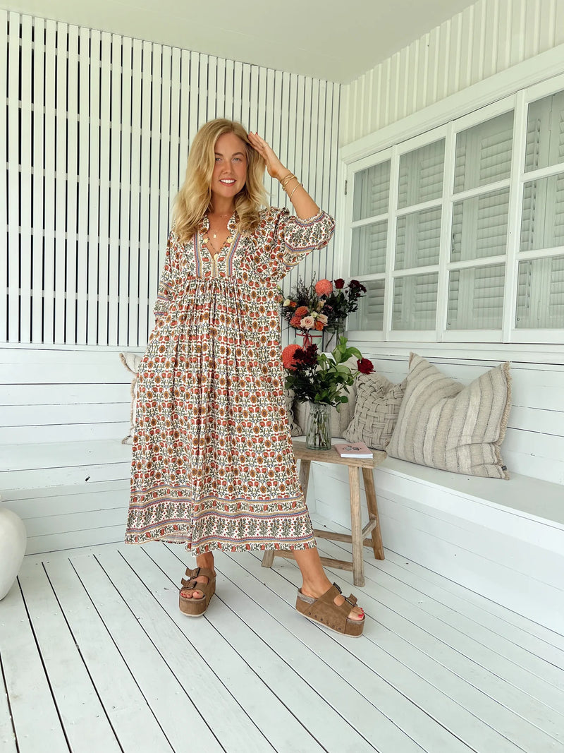 Boheme Midi Dress Harlowe Print