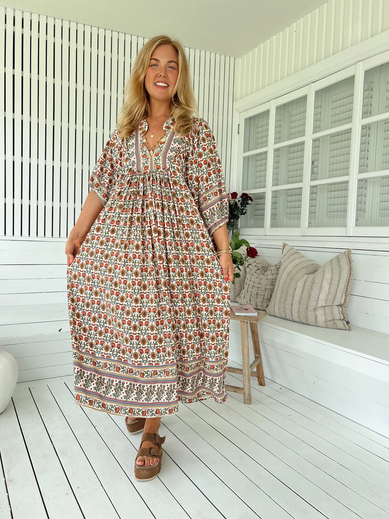 Boheme Midi Dress Harlowe Print