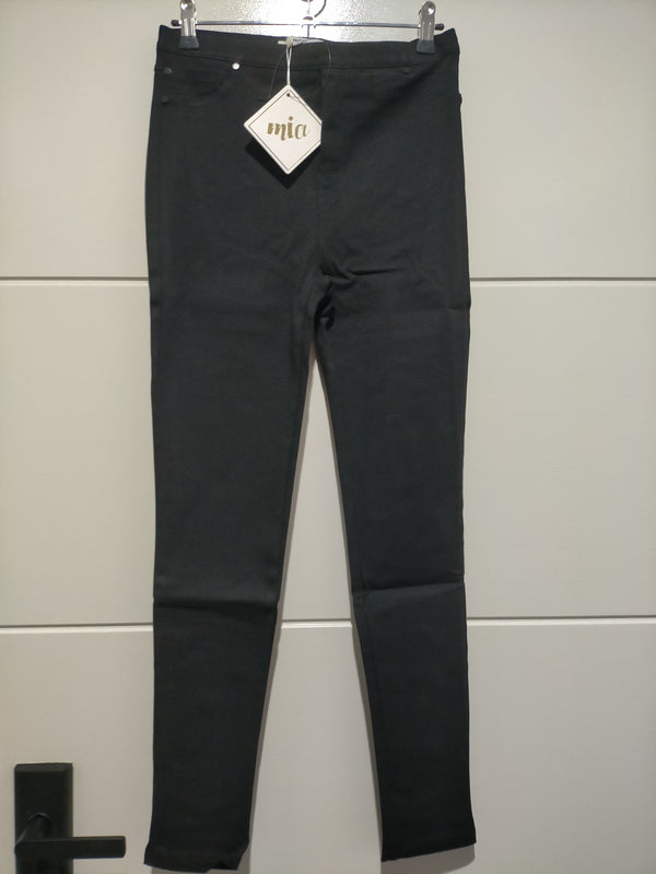 Mia Ava Jegging High Waisted in Plain ~ Black