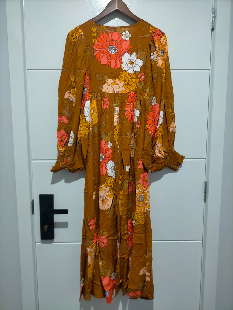 Tia Midi Dress Natalia Print