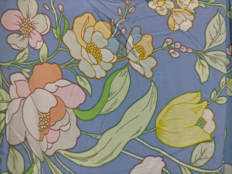 Rosella Midi Dress Blue Dusk print