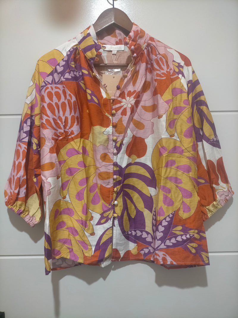 Oslo Blouse - Multi Floral