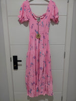 Claudette Maxi Dress Wild Berry print