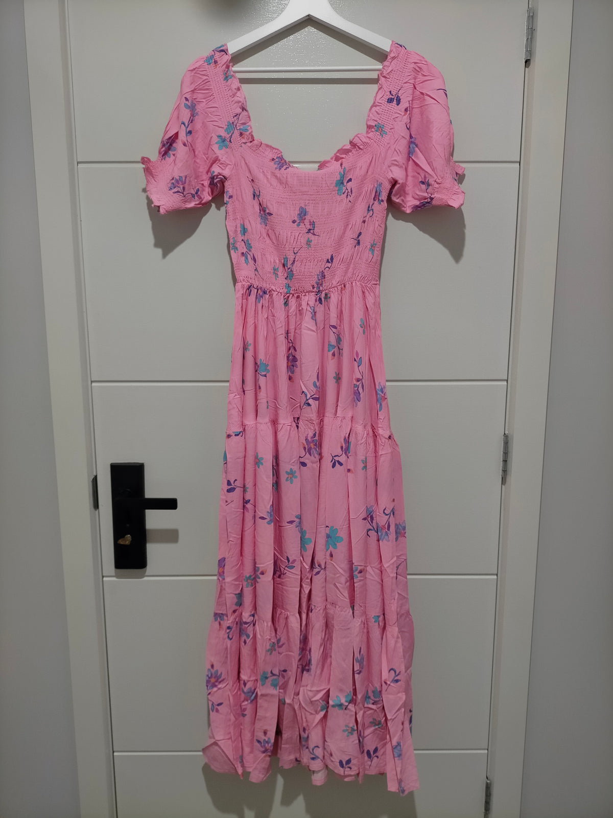 Claudette Maxi Dress Wild Berry print