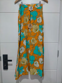 Rocky Maxi Skirt ~ Aqua Fields print