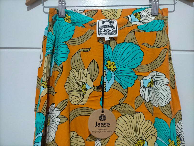 Rocky Maxi Skirt Aqua Fields print