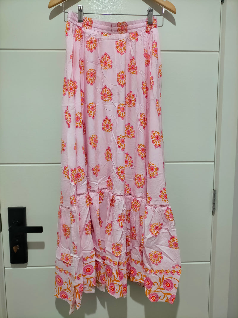 Daphne Maxi Skirt in Desert Wildflower print