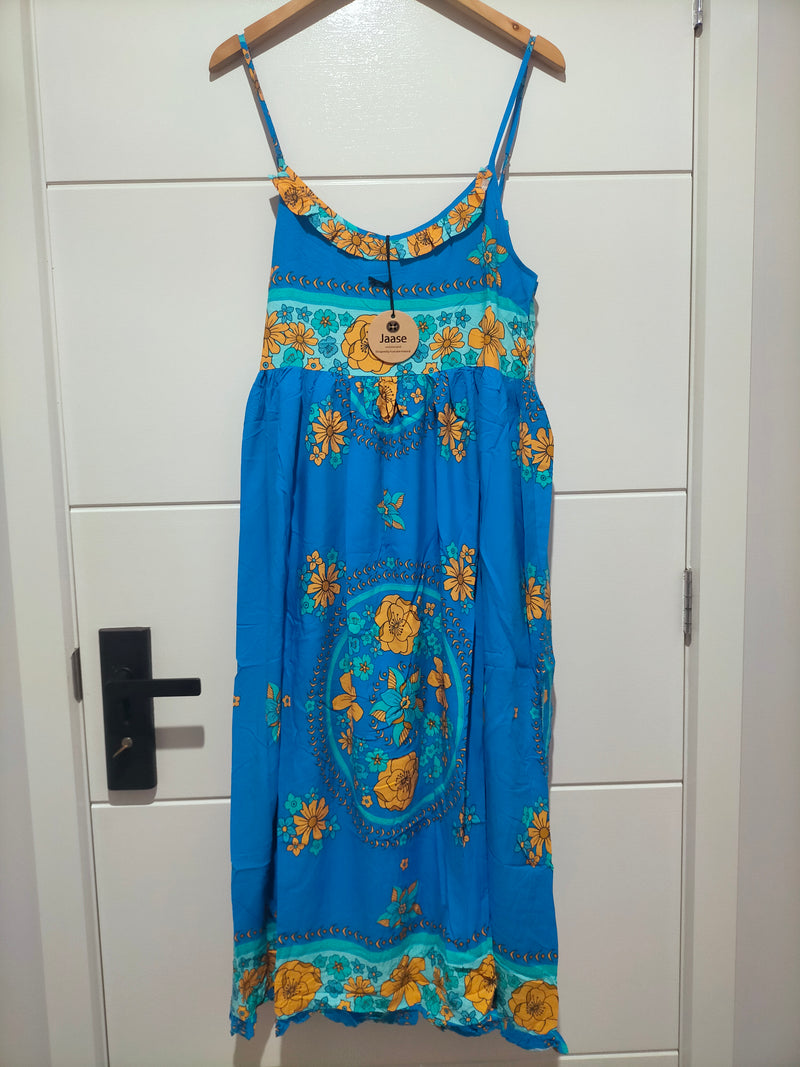 Bibi Midi Dress Riviera print