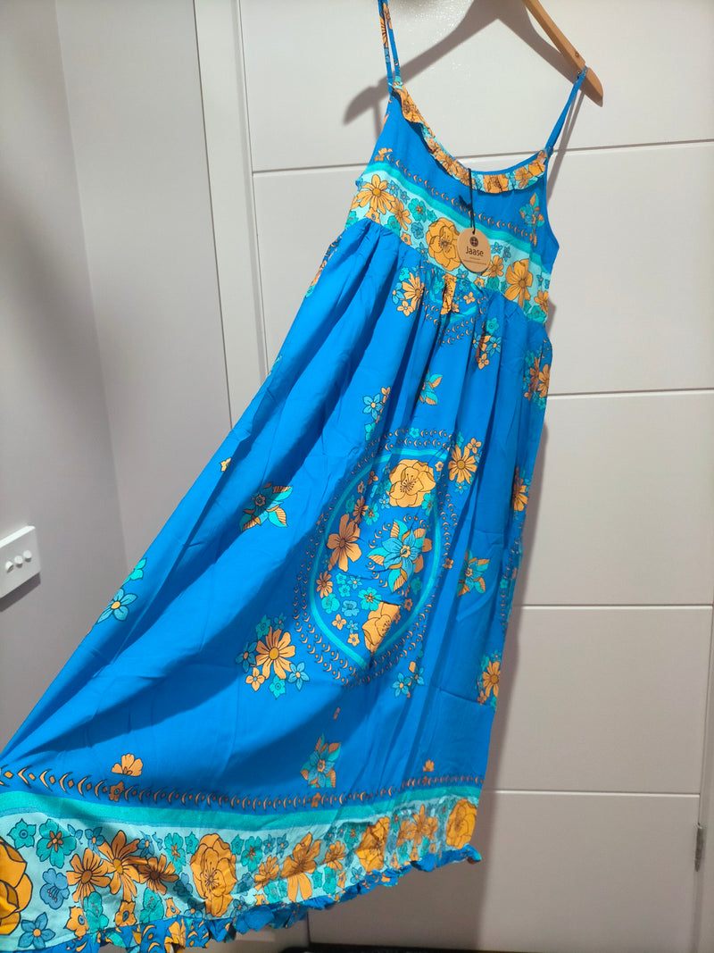 Bibi Midi Dress Riviera print