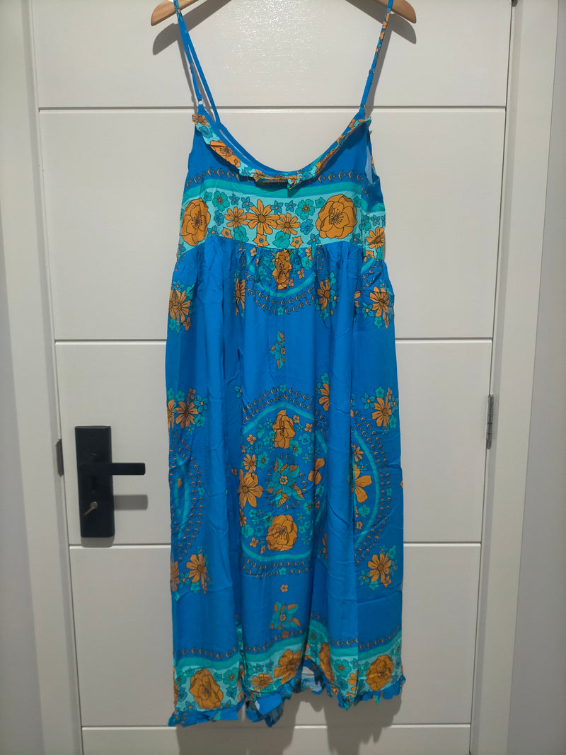 Bibi Midi Dress Riviera print