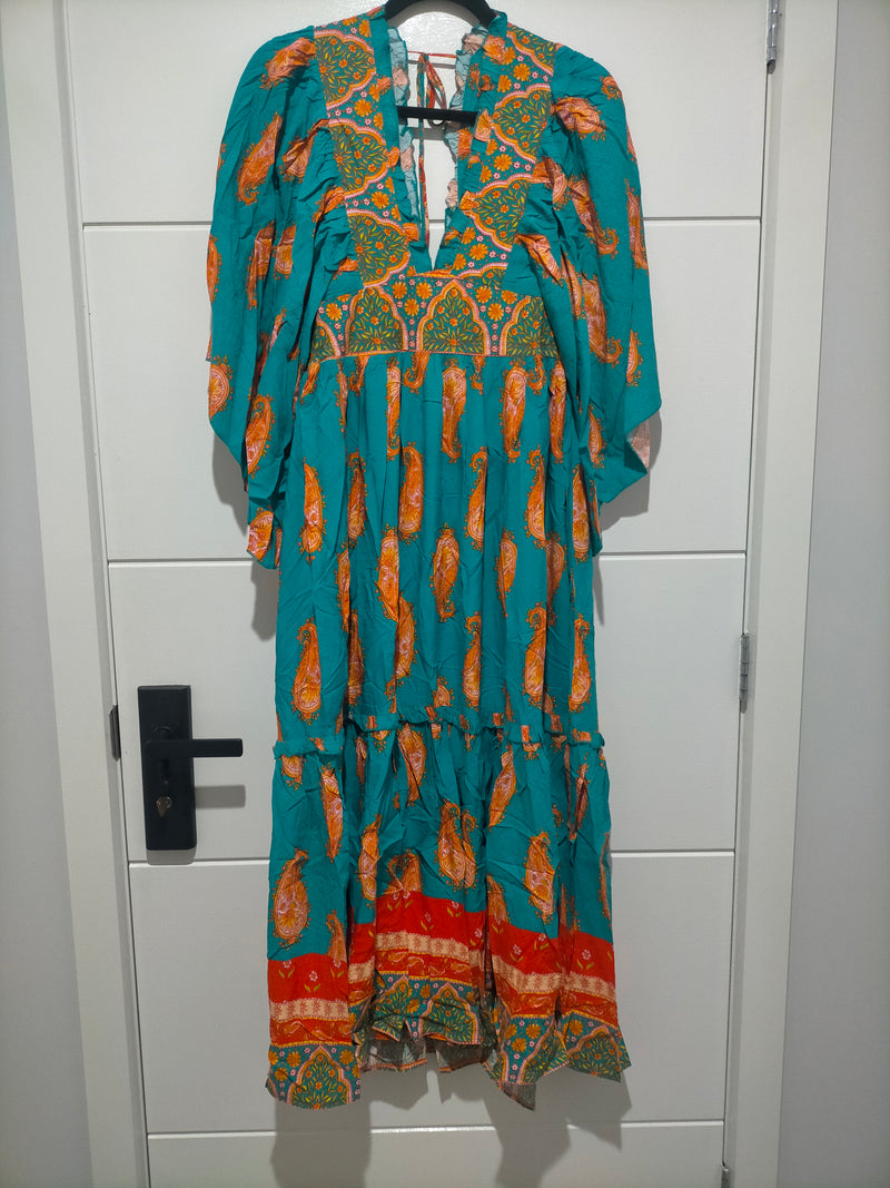 Raya Kaftan Maxi Dress Melody print