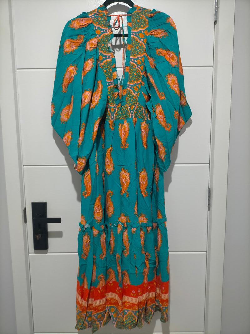Raya Kaftan Maxi Dress Melody print