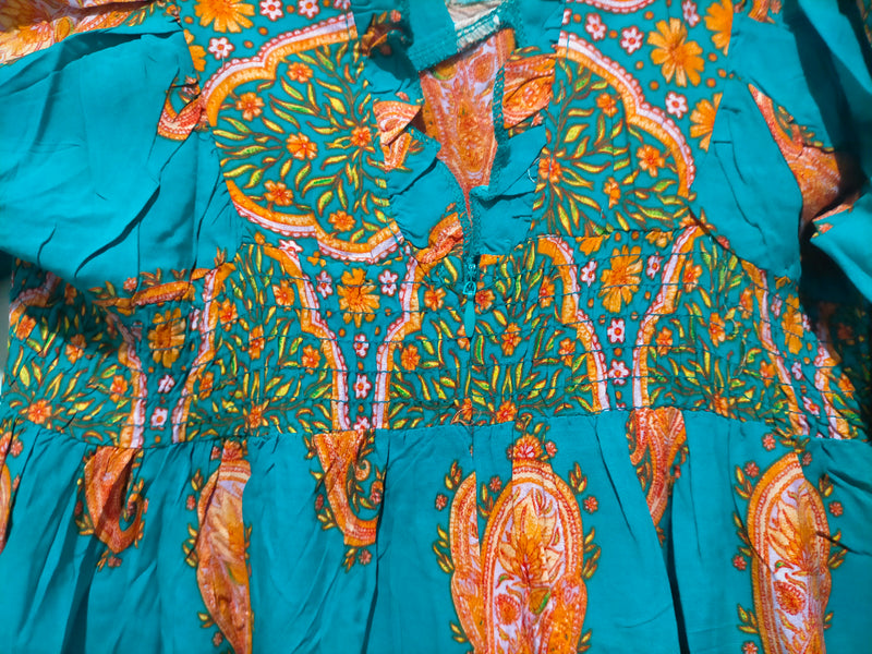 Raya Kaftan Maxi Dress Melody print