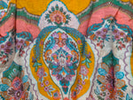Malta Blouse Top - Pink and Mango Paisley print