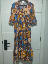 Eve Midi Dress ~ Tierra Print