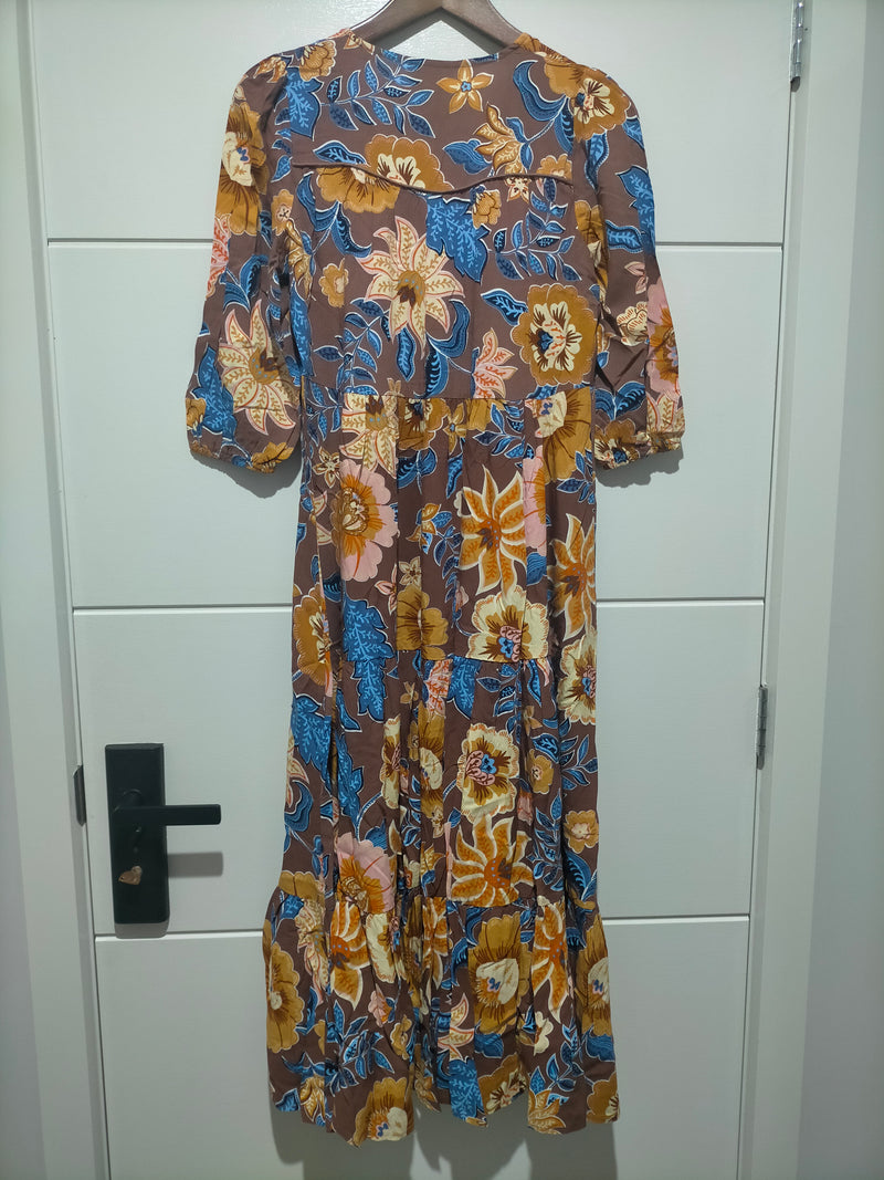 Eve Midi Dress Tierra Print