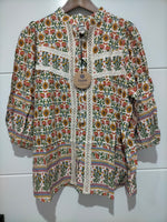 Bee Blouse Harlowe print