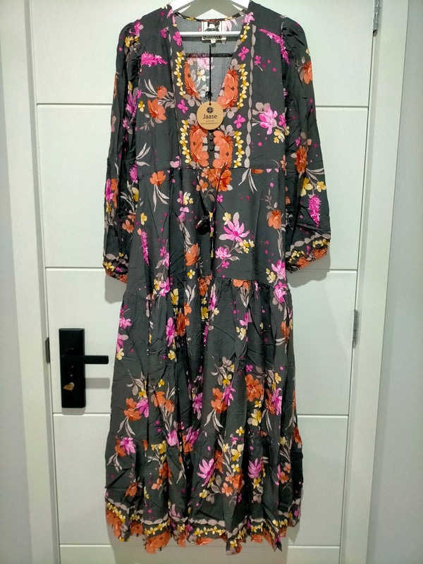 Teresa Maxi Dress ~ Monarch Bloom Print