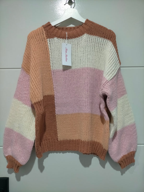 Golden Hour ~ Block Colour Knit
