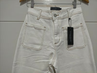 Sailor Wide Leg Pocket Jeans ~ White