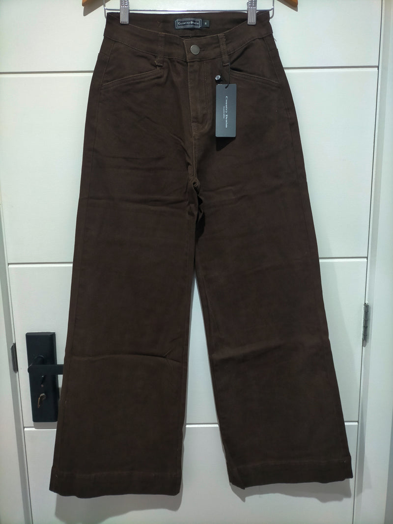 Brownstone Straight Leg Flare Jeans - Chocolate