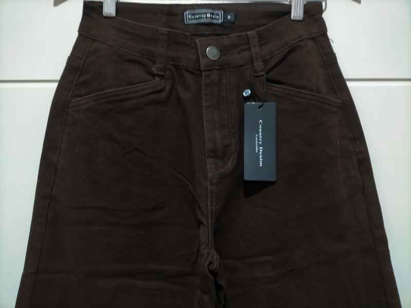 Brownstone Straight Leg Flare Jeans - Chocolate