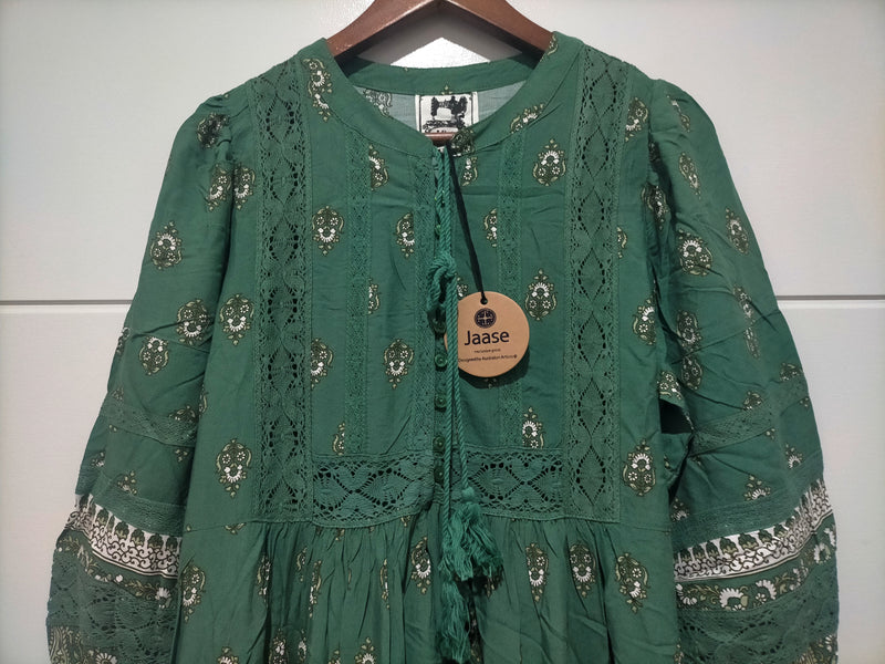 Meadow Maxi Dress Viridian Print