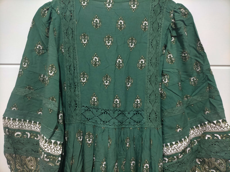 Meadow Maxi Dress Viridian Print