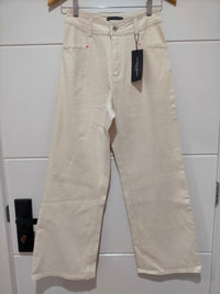 J-Lo Wide Leg Crop Jeans ~ Sand