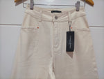 J-Lo Wide Leg Crop Jeans - Sand