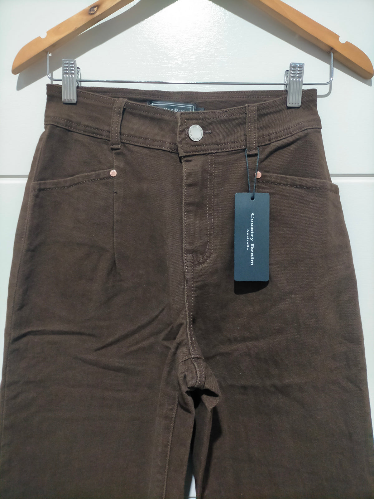 J-Lo Wide Leg Crop Jeans ~ Chocolate