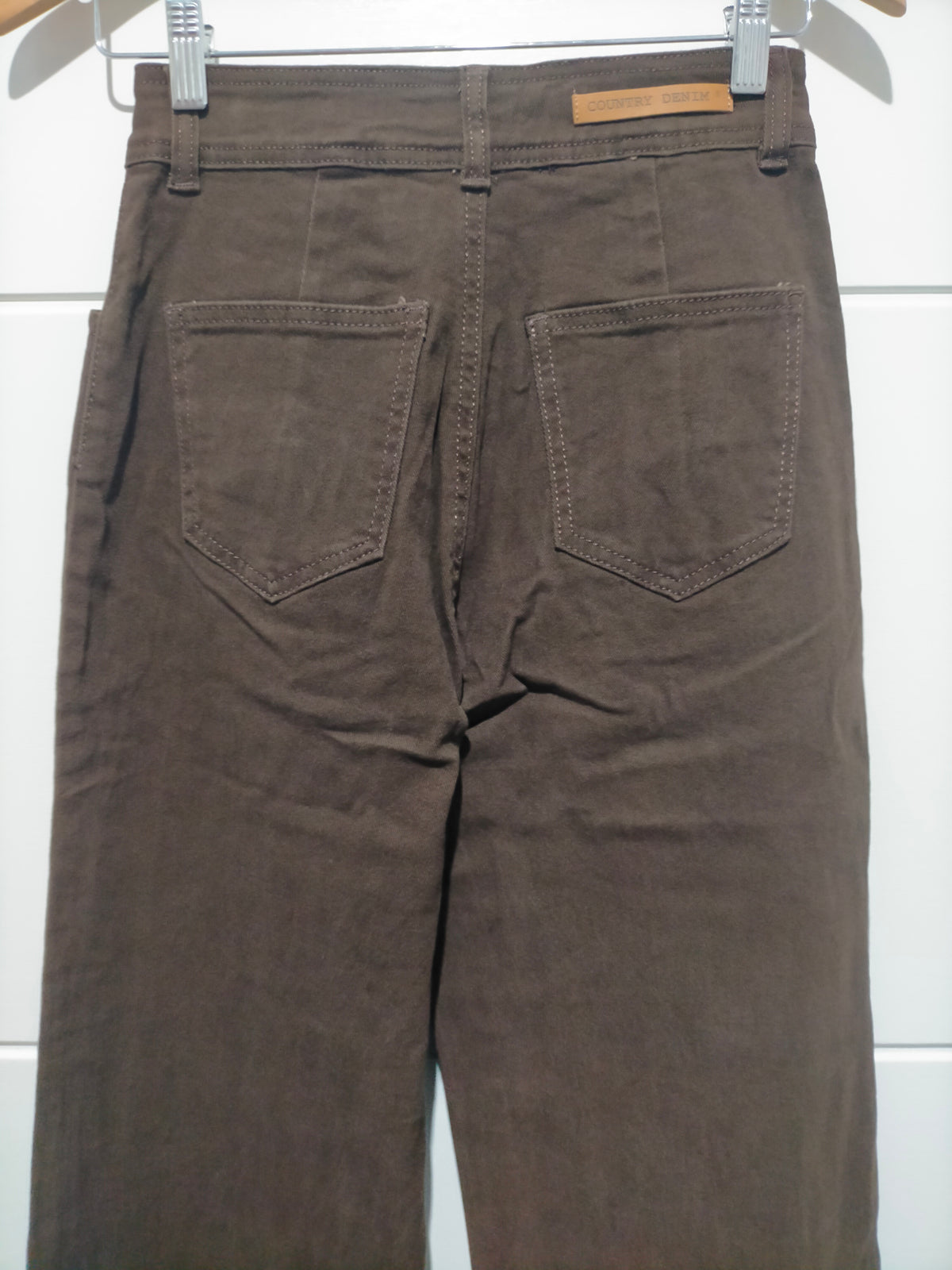 J-Lo Wide Leg Crop Jeans ~ Chocolate