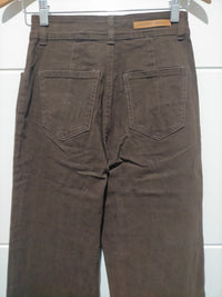 J-Lo Wide Leg Crop Jeans ~ Chocolate