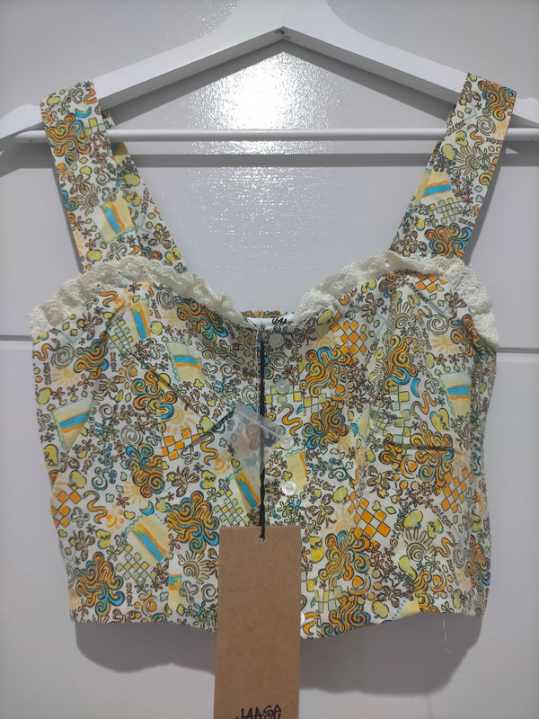 India Bustier Top ~ Sonnie Print